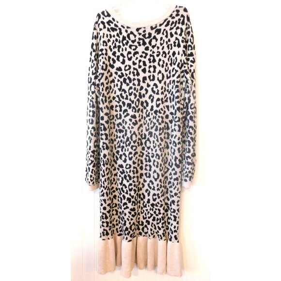 NWT Posh Peanut Girls Size 12 Leopard Print Layla Sweater Dress NEW - Picture 5 of 5